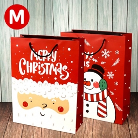 크리스마스 팬시 레드 쇼핑백 M (10개1세트) 크리스마스카드 크리스마스선물 크리스마스엽서 엽서 선물
